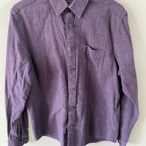 UNTUCKit Men's Casual Button Down Shirt - Deep Purple
